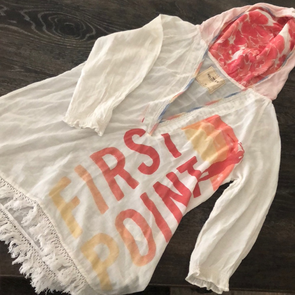 Hollister cover-up or lightweight shirt